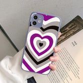 Asexual Pride Art iPhone Case